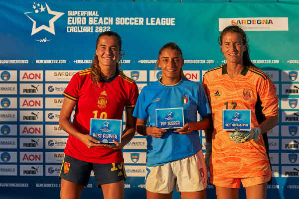 Spain Win The Womens EBSL Beach Soccer Worldwide