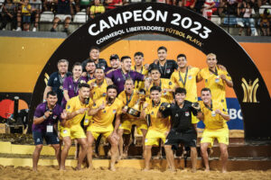 Victoria_Andrés are the Campeonato de Fútbol Playa 2023 champions